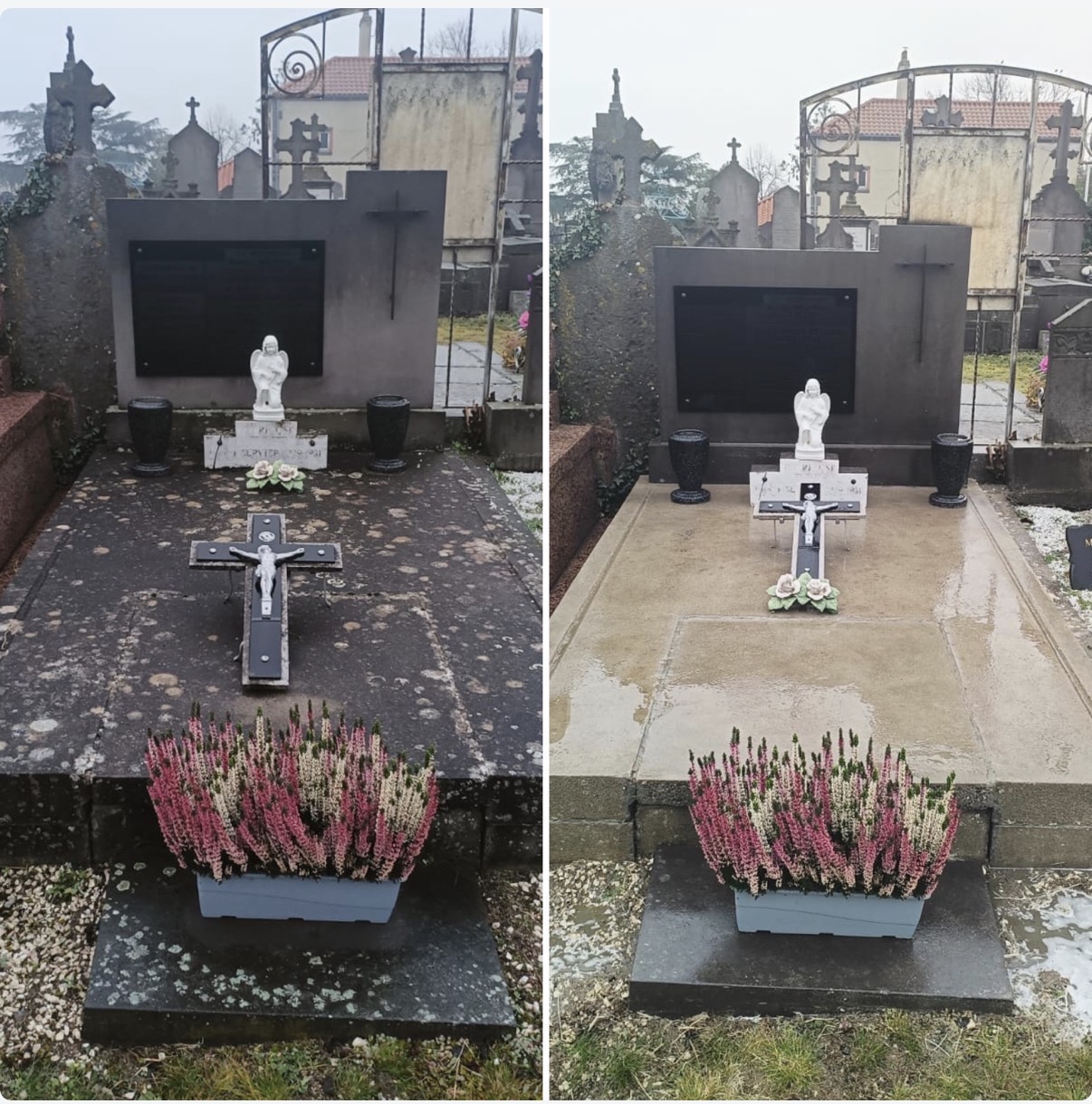 Family plot washed and refreshed